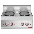 D-E65/4P7T-230V/3-N Cuisinière électrique 4 plaques -top-, Verzenden, Nieuw in verpakking