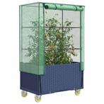 vidaXL Plantenbak verhoogd met hoes en wielen 80x50x182 cm, Tuin en Terras, Verzenden, Nieuw