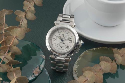 Cartier Pasha W31037H3 uit 2005, Handtassen en Accessoires, Horloges | Heren, Verzenden