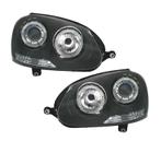 PHARES POUR VOLKSWAGEN VW GOLF MK5 03-08 ANGEL EYES FOND NOI, Auto-onderdelen, Verzenden, Nieuw