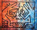 Gongas (XX-XXI) - Gongas vs Keith Haring - Fire and Water, Antiek en Kunst