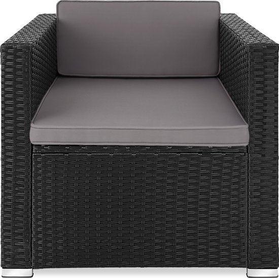 2dekans | tectake® comfortabele wicker fauteuil met, Tuin en Terras, Tuinsets en Loungesets, Ophalen of Verzenden