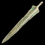 Vroege Griekse Bronzen Speerpunt - Wapen van een Oude