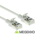 ACT Grijze 10 meter LSZH U/FTP CAT6A datacenter slimline, Verzenden, Nieuw