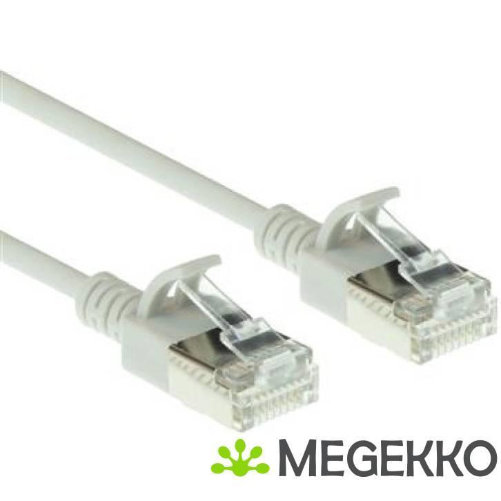 ACT Grijze 10 meter LSZH U/FTP CAT6A datacenter slimline, Computers en Software, Overige Computers en Software, Nieuw, Verzenden