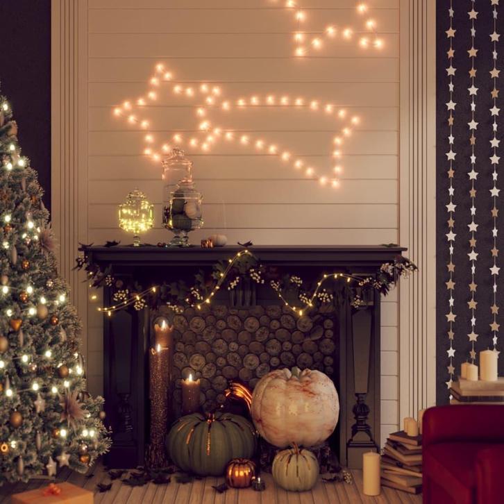 vidaXL Kerstfiguren sterren met 48 LEDs 3 st 65x28 cm, Diversen, Kerst, Nieuw, Verzenden