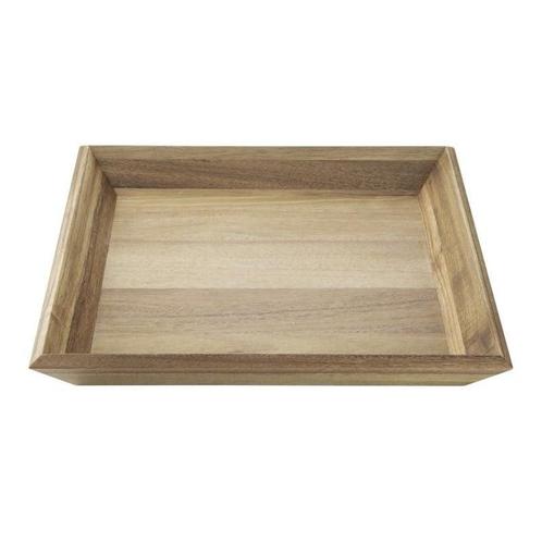 Dienblad | Acaciahout | 380x355x50(h)mm Cambro, Zakelijke goederen, Horeca | Keukenapparatuur, Nieuw in verpakking, Verzenden