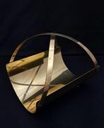 Openhaard accessoire - Messing - Messinghout houder, Nieuw