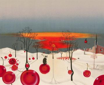 Xavier Degans (1949 - ) - Paysage dhiver