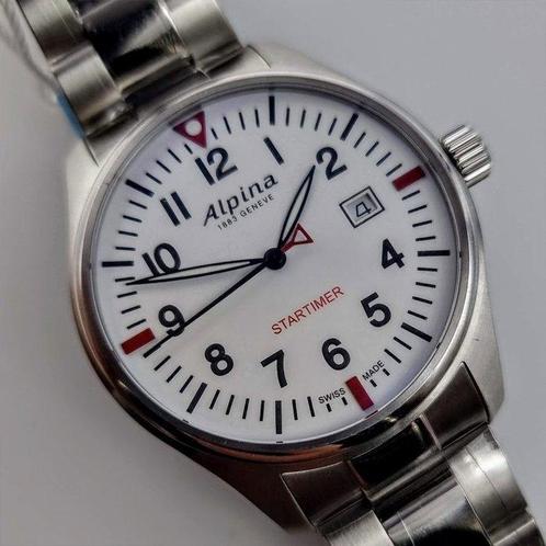 Alpina - Startimer Pilot - AL-240S4S6B - Homme - 2020 et, Handtassen en Accessoires, Horloges | Heren