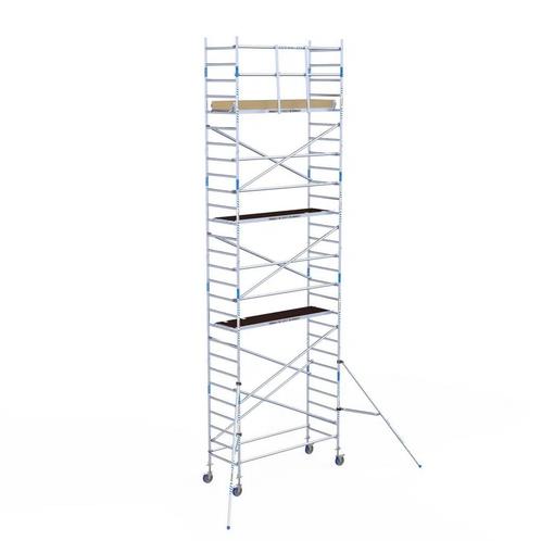 Basic rolsteiger 90 x 9,2m WH met voorloopleuning, Doe-het-zelf en Bouw, Steigers, Verzenden