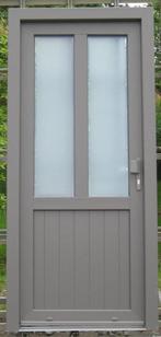 pvc voordeur , buitendeur , deur 100 x 218 wit / kwartsgrijs, Nieuw, 215 cm of meer, 80 tot 100 cm, Ophalen of Verzenden