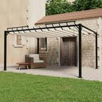 vidaXL Prieel met lamellendak 3x4 m stof en aluminium, Tuin en Terras, Partytenten, Verzenden, Nieuw