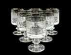 Service de boisson (6) - Argent, Verre - verre à vin ou à, Antiek en Kunst