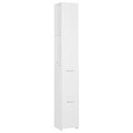 Witte Badkamerkast 170cm | Tweede Kansje | 55% Voordeel!, (Half)hoge kast, Minder dan 50 cm, Verzenden, Nieuw