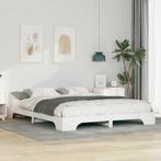 vidaXL Bedframe met opslag Wit Hout, Huis en Inrichting, Slaapkamer | Bedden, Verzenden, Nieuw