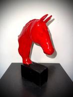 Abdoulaye Derme - sculptuur, Buste de Cheval - 24.5 cm -