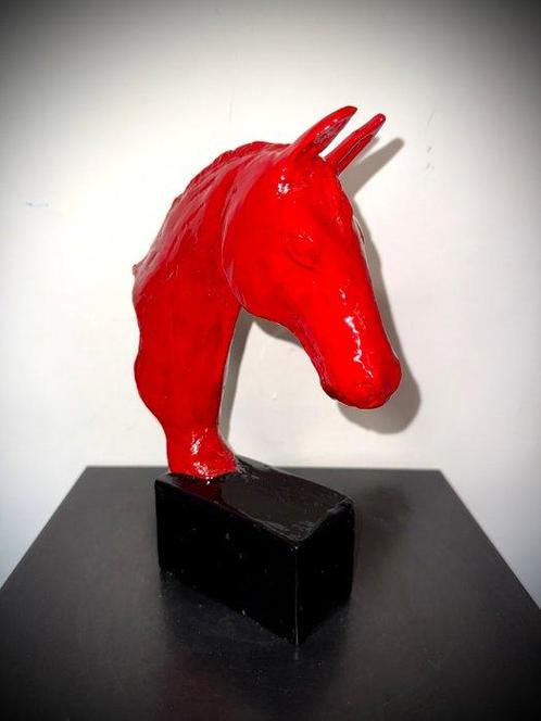 Abdoulaye Derme - sculptuur, Buste de Cheval - 24.5 cm -, Antiek en Kunst, Curiosa en Brocante