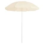 vidaXL Parasol met stalen paal 180 cm zandkleurig, Jardin & Terrasse, Verzenden
