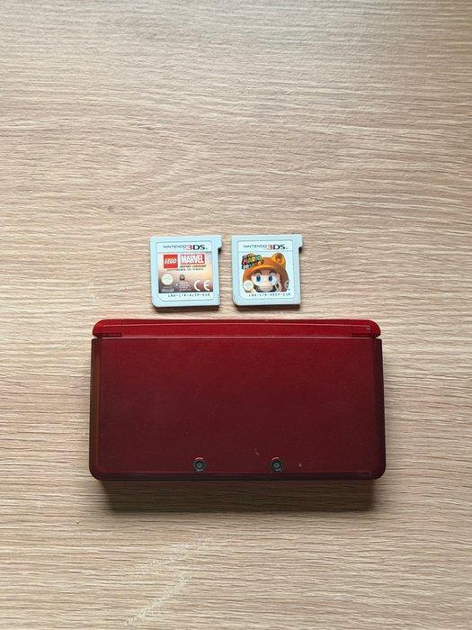Nintendo - 3DS - Flame Red - Videogameconsole + games, Games en Spelcomputers, Spelcomputers | Overige Accessoires