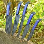 Keukenmes - Kitchen knife set - Pakka hout, Poedercode -, Antiek en Kunst