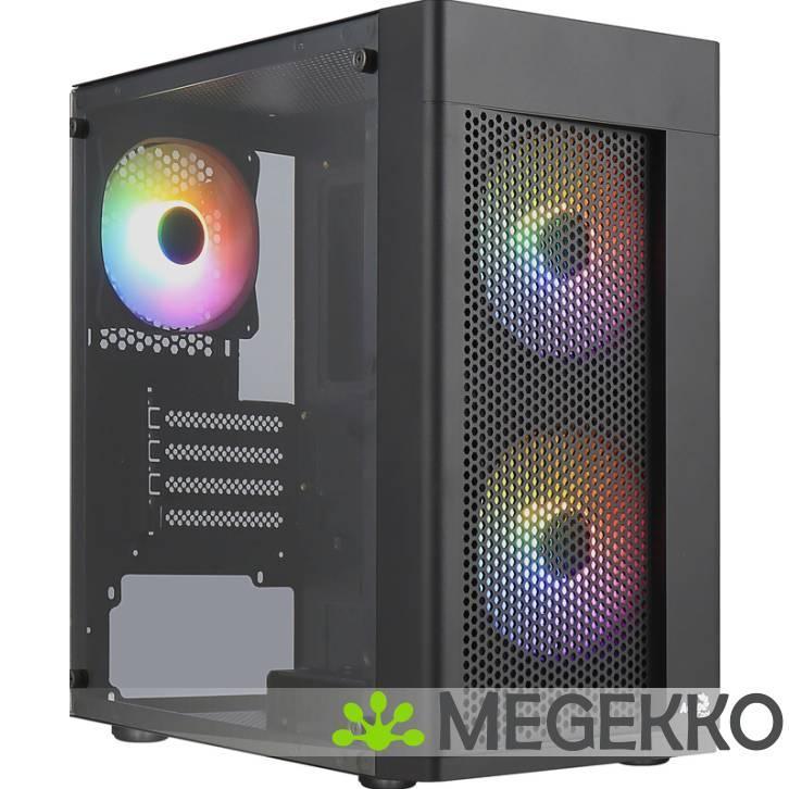 Aerocool Hexform Mini Tower Zwart, Computers en Software, Computerbehuizingen, Nieuw, Verzenden