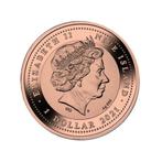 Niue. 1 Dollar 2021 Amethyst Scarabaeus Rose Gold Silver, Postzegels en Munten