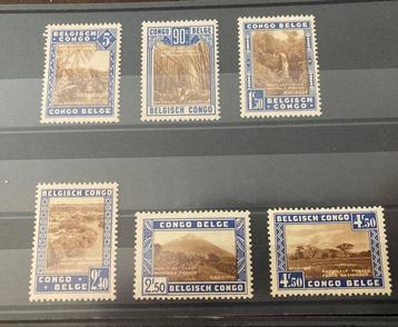 Belgisch-Congo 1938/1941 - 3 Volledige reeksen : Toerisme - beschikbaar voor biedingen