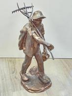 Hans Müller (1873-1937) - Figure - Feldarbeiter - 43 cm -, Antiquités & Art, Antiquités | Céramique & Poterie