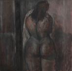 Frank de Korne (1953-2008) - Lady drying herself off, Antiquités & Art, Art | Peinture | Moderne