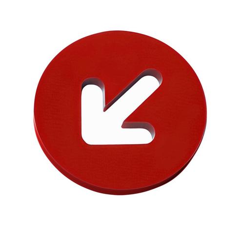 Kunststof pijl (8x80 mm, rood, pmma, zelfklevend), Doe-het-zelf en Bouw, Gereedschap | Overige machines, Nieuw, Verzenden