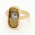 Ring - 14 karaat Geel goud Diamant (Natuurlijk), Handtassen en Accessoires, Ringen, Nieuw