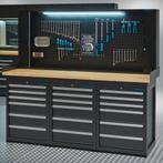 Datona Werkbank PRO – eiken werkblad – 18 lades –, Doe-het-zelf en Bouw, Werkbanken, Ophalen of Verzenden, Nieuw