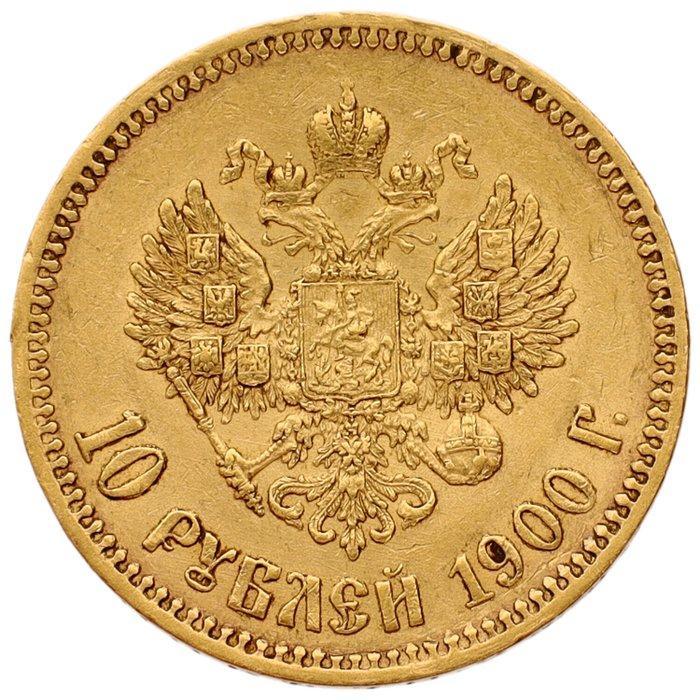 Rusland. Nicholas II. 10 Roubles 1900  - VF, Postzegels en Munten, Munten | Europa | Niet-Euromunten