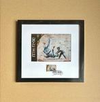 Banksy - FCK PTN! - Frame met ansichtkaart en postzegel met