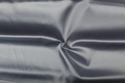 Polyester stof zilver - Glanzende stof 50m op rol, Hobby en Vrije tijd, Stoffen en Lappen, Verzenden