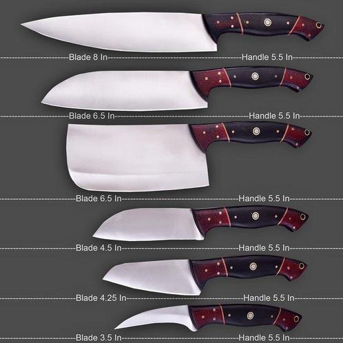 Keukenmes - Kitchen knife set - Premium keukenmessen voor, Antiek en Kunst, Antiek | Keukengerei