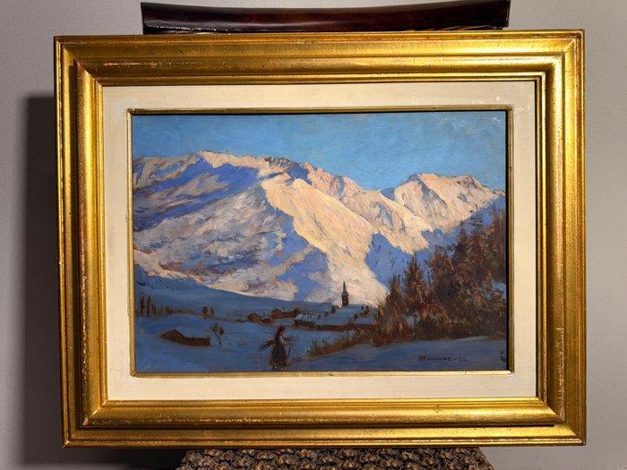 Anna Tallone (1901 - 1961) - Nevicata (1932), Antiek en Kunst, Kunst | Schilderijen | Klassiek