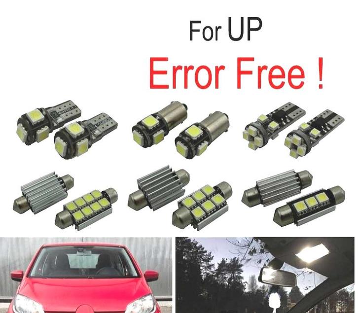 KIT 8 AMPOULES LED INTÉRIEUR POUR VOLKSWAGEN VW UP 12-16, Auto-onderdelen, Verlichting, Verzenden