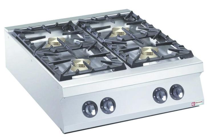 Gasfornuis | 4 Branders | Top | 1x 10kW + 3x 6kW |, Zakelijke goederen, Horeca | Keukenapparatuur, Nieuw in verpakking, Verzenden