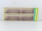 Minitrix N - 13617 - Modeltrein goederenwagon (2) - 2x, Hobby en Vrije tijd, Modeltreinen | N-Spoor, Nieuw