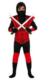 Ninja Pak Kind Rood, Kinderen en Baby's, Carnavalskleding en Verkleedspullen, Verzenden, Nieuw
