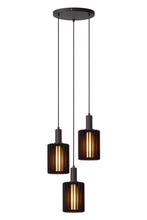 Hanglamp Lucide LAMBRES -  - 3xE27 - Zwart, Verzenden