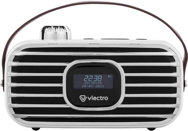 2dekans | Vlectro Retro DAB+ Radio met Bluetooth - Compact, Audio, Tv en Foto, Luidsprekerboxen, Ophalen of Verzenden