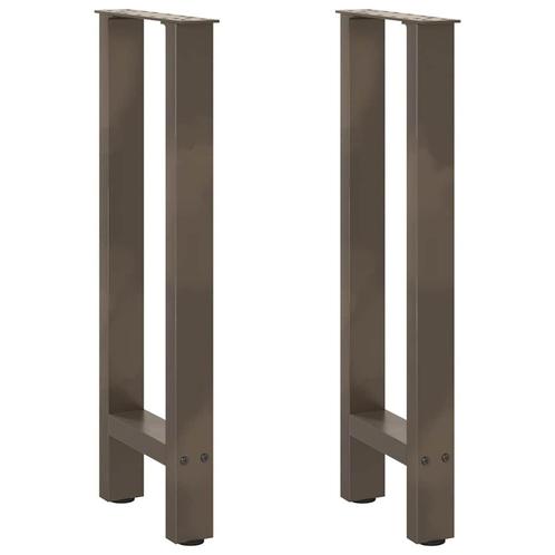 vidaXL Salontafelpoten 2 st 28x(72-73) cm staal naturel, Huis en Inrichting, Tafelonderdelen, Nieuw, Verzenden