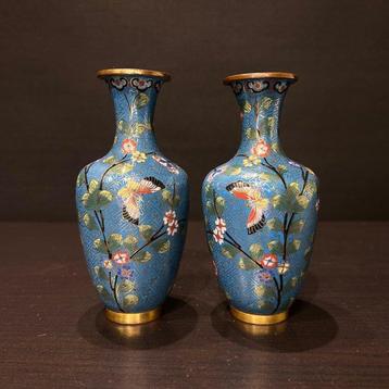 Vaas - Emaille, cloisonne - China - Qing Dynastie