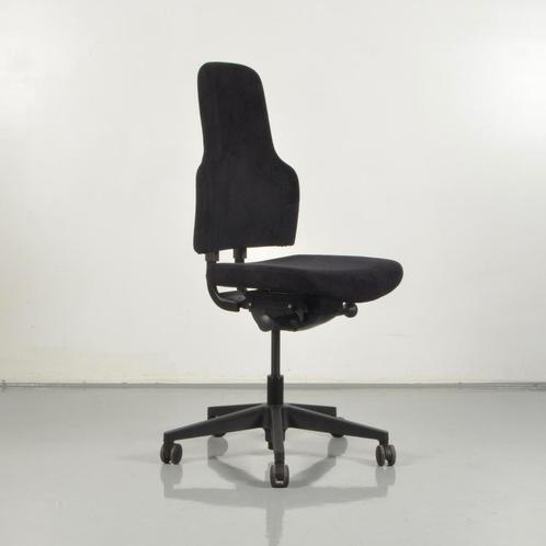 Bureaustoel CS One - Zwart suede - Hoge rug, Huis en Inrichting, Bureaustoelen, Gebruikt, Ophalen of Verzenden