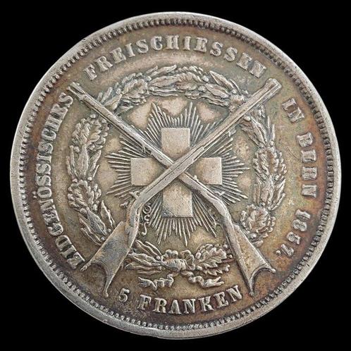 Zwitserland. 5 Franken 1857 / Rare! Seulement 5195, Postzegels en Munten, Munten | Europa | Niet-Euromunten