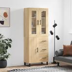 vidaXL Hoge kast 69,5x34x180 cm bewerkt hout sonoma, Huis en Inrichting, Verzenden, Nieuw