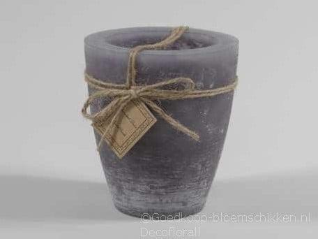 Tuinkaars garden candle large rustiek 50 uur cool grey, Maison & Meubles, Accessoires pour la Maison | Plantes & Fleurs artificielles